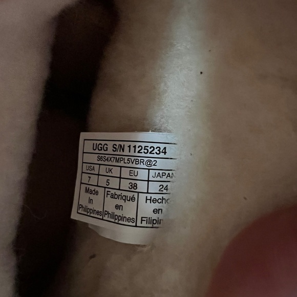 UGG Mini Metallic Boots Size 7 - Picture 3 of 3